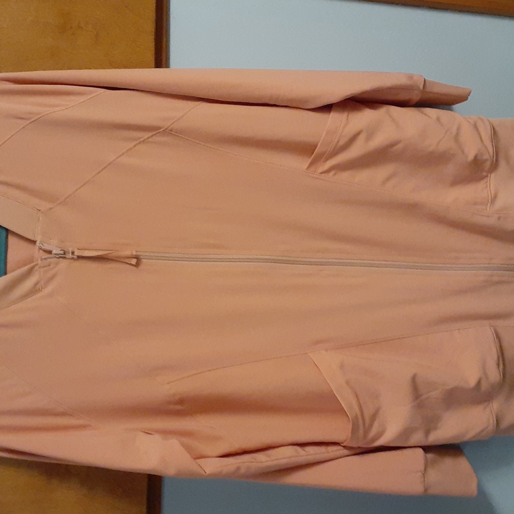 Zella ladies sporty long tunic jacket  peach  size med